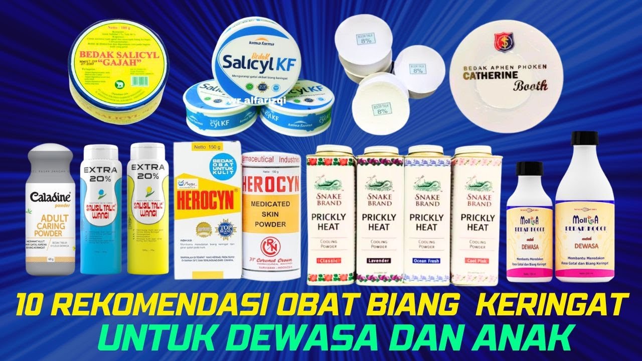 10 Rekomendasi Obat Biang Keringat Gatal di Kulit Pada Orang Dewasa dan