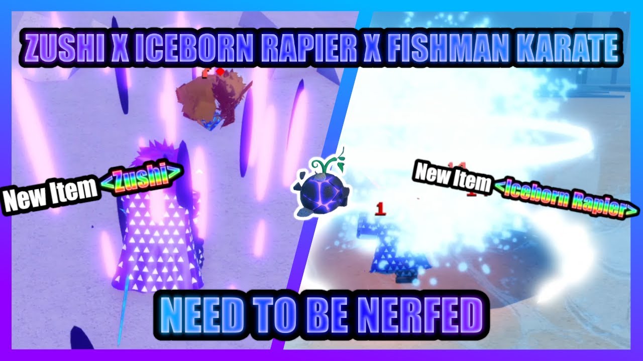 Zushi X Iceborn Rapier X Fishman Karate NEED TO BE NERFED! 🌎🧊⚔️ Grand Piece Online Arena 1v1