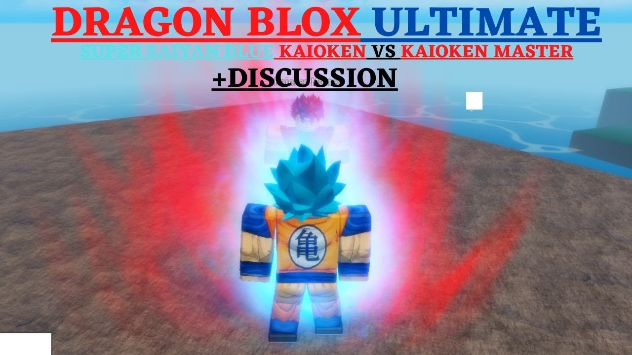 Roblox Dragon Blox Ultimate Super Saiyan Blue Kaioken Vs Kaioken Master
