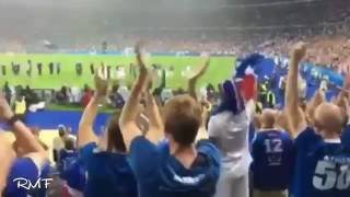 last viking clapping of iceland fans - france vs Iceland 5-2 (euro 2016) stade de france