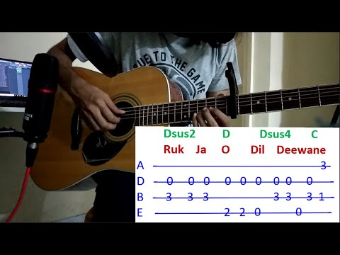 ruk-ja-o-dil-deewane-|-fingerstyle-guitar-lesson-|-tabs-&-chords