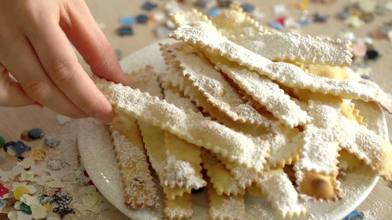 🍰 CHIACCHIERE DI CARNEVALE AL FORNO | veloci e gustose