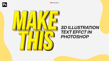 3D Illustration/Isometric Text Effect In Photoshop | Quick Photoshop Tutorial |