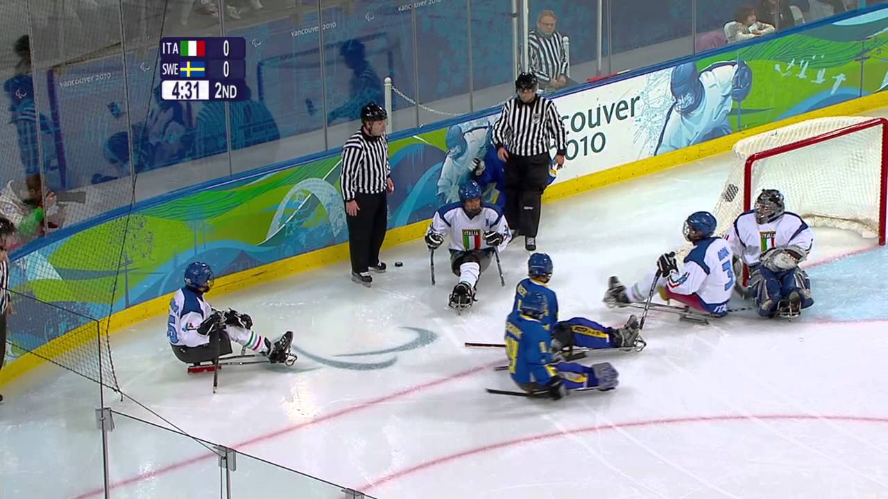Sweden v Italy - ice sledge hockey - Vancouver 2010 Paralympic Winter ...
