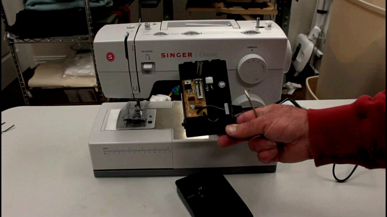 How to install a cord on a sewing machine's foot control - Sewing