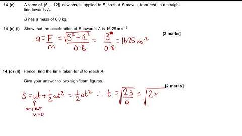 AQA AS Level, Paper 1, 2019 (just the mechanics)