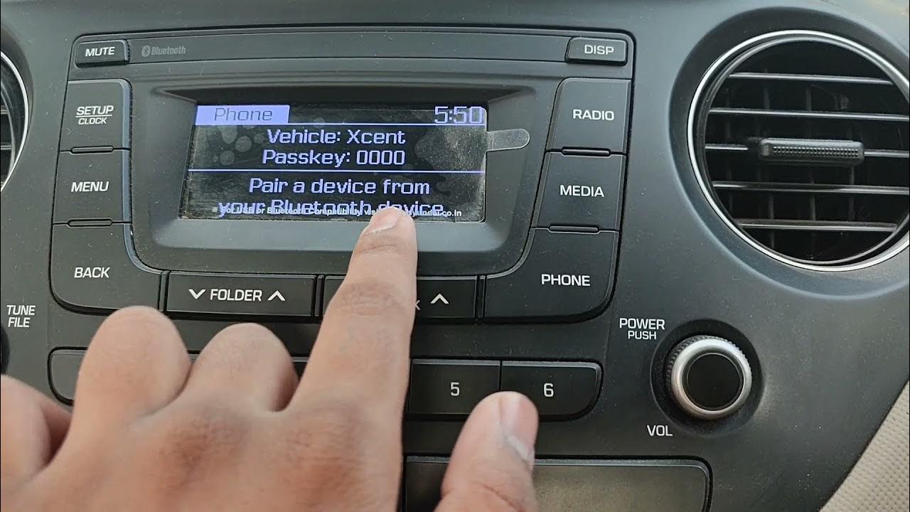 How To Connect Bluetooth in Xcent,Grand i10 2018🤔Best😍😍hyundaicars