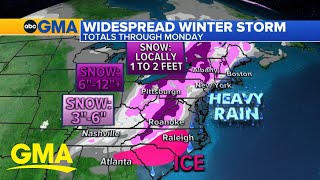 Dangerous winter storm hits the south