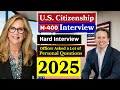 2025 U.S. Citizenship INTERVIEW | Real Applicant Interview N-400 Naturalization Interview #n400 #usa