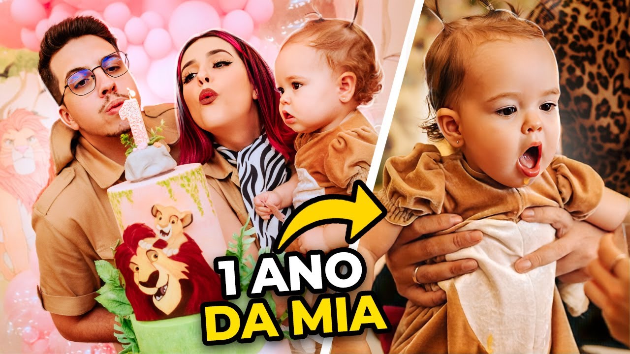 MIA FEZ UM ANO! (VLOG DA FESTA DE ANIVERSÁRIO)