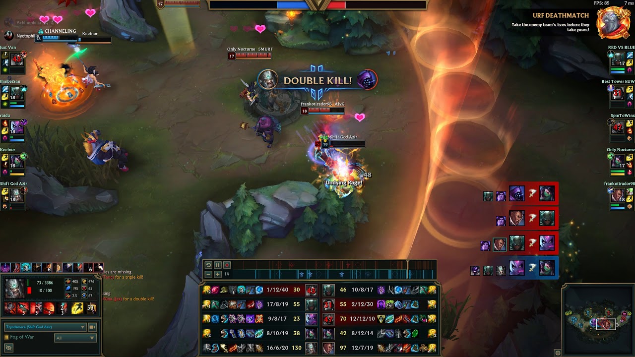 Tryndamere 95% CD Urf in Nexus Blitz