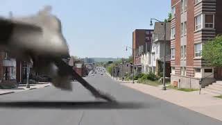 Jet Plane Crashes on City Streets - CG Effect