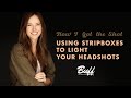 Using stripboxes to light your headshots  how i got the shot