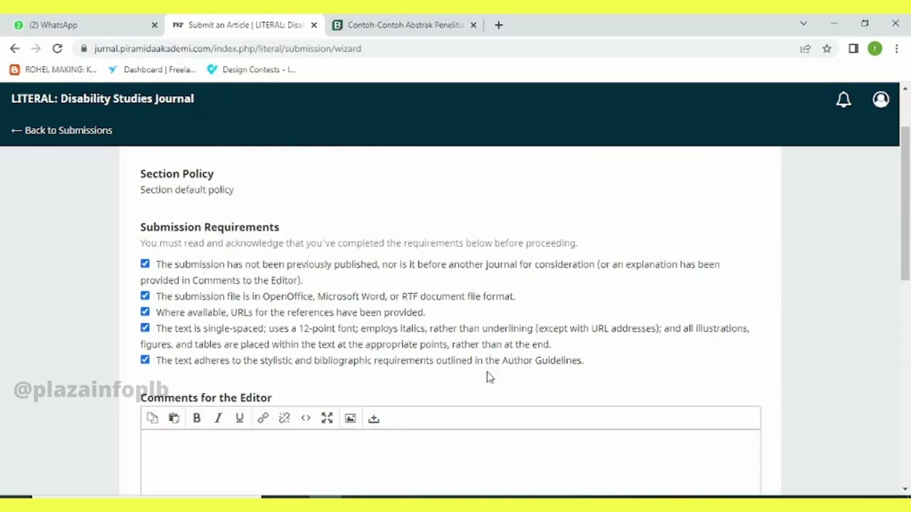 CARA KIRIM NASKAH JURNAL MELALUI ONLINE JOURNAL SYSTEM (OJS) 3 (SUBMIT ARTIKEL DI WEBSITE JURNAL)