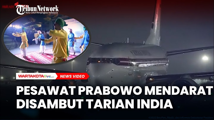 Pesawat Prabowo Mendarat di India, Disambut Tarian Tradisional