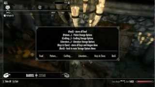 Skyrim mod: Container Magic - Sorted Storage and Retrieval Skyrim mod: Container Magic - Sorted Storage and Retrieval