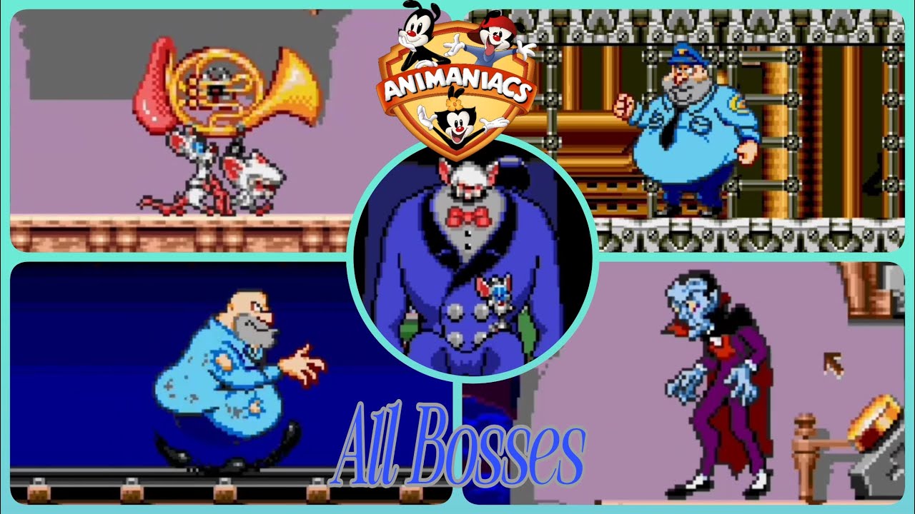 Animaniacs (Sega Genesis) - All Bosses (No Damage)