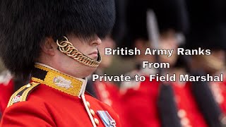 British Army Ranks From Private to Field Marshal