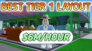 BEST TIER 1 LAYOUT FACTORY SIMULATOR! - Roblox Factory Simulator