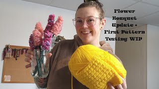 🪻Flower Bouquet Update + First Pattern Testing WIP 🧶