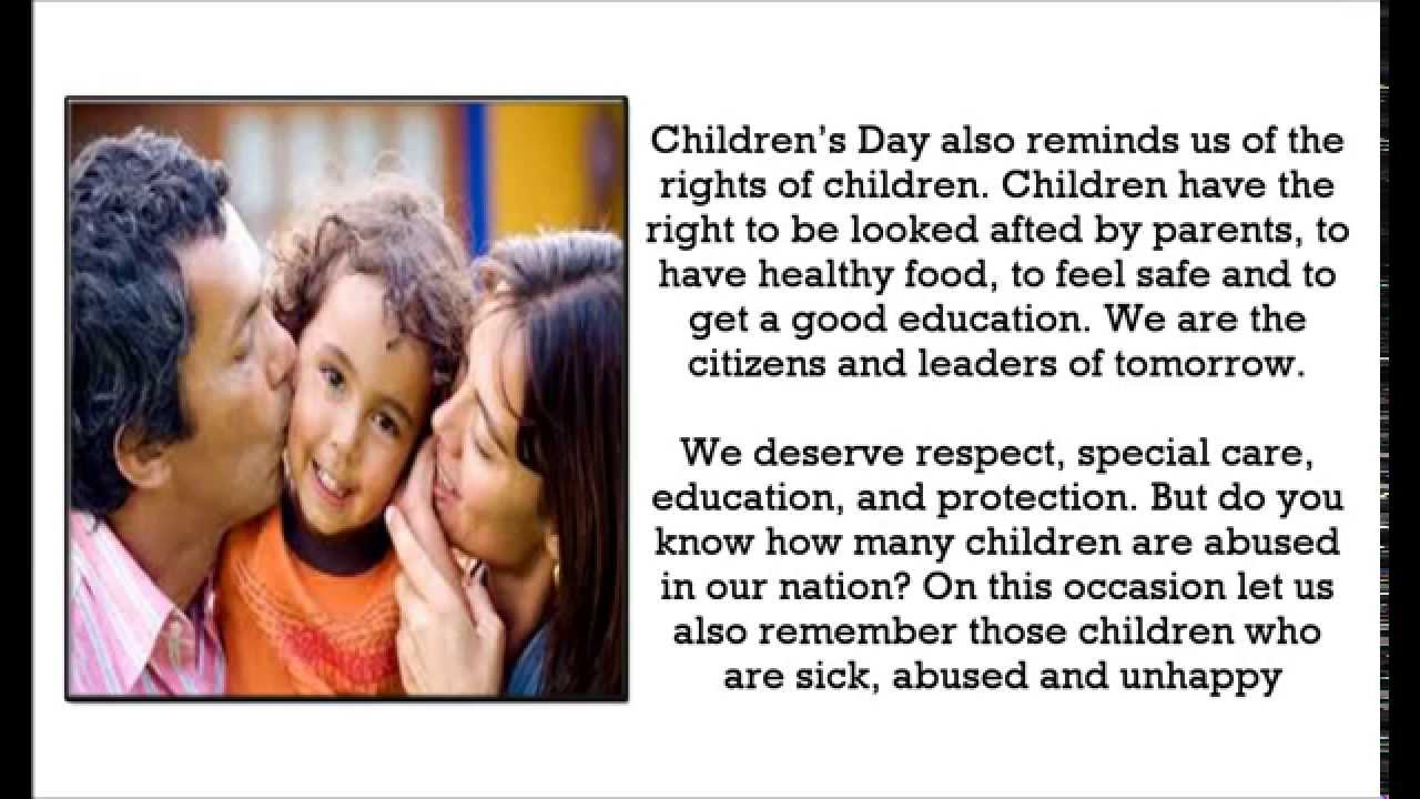 Speech for Children's day  Children's day (Bal Diwas) speech in