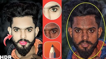 HDR face smooth||skin whitening||CB editing tutorial||sketchbook hd smooth||new concept|| PicsArt 😲