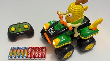 Unboxing Corn RC Off-Road Vehicle, 360° Rotates Gear Train, RC Hospital Ambulance, Police Car