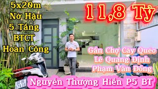 Bán Nhà Bình Thạnh HXH Ngủ Trong Nhà BTCT Thoáng Rộng 298m2 / 11,8 Tỷ