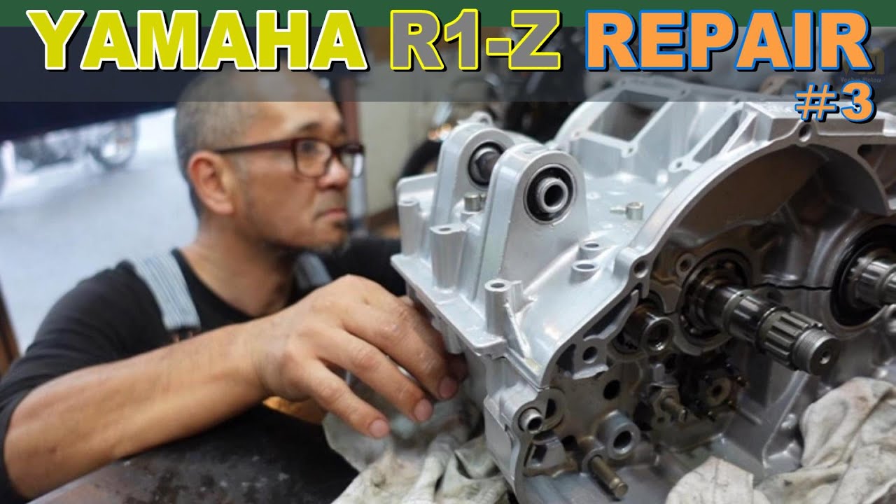 バイクレストア】YAMAHA R1-Z エンジン組立作業 ＃3 - YouTube