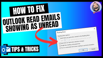How to fix Outlook read emails showing as unread