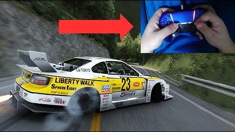 Drifting a LWBK S15 in Assetto corsa on a PS5 Controller (Handcam)