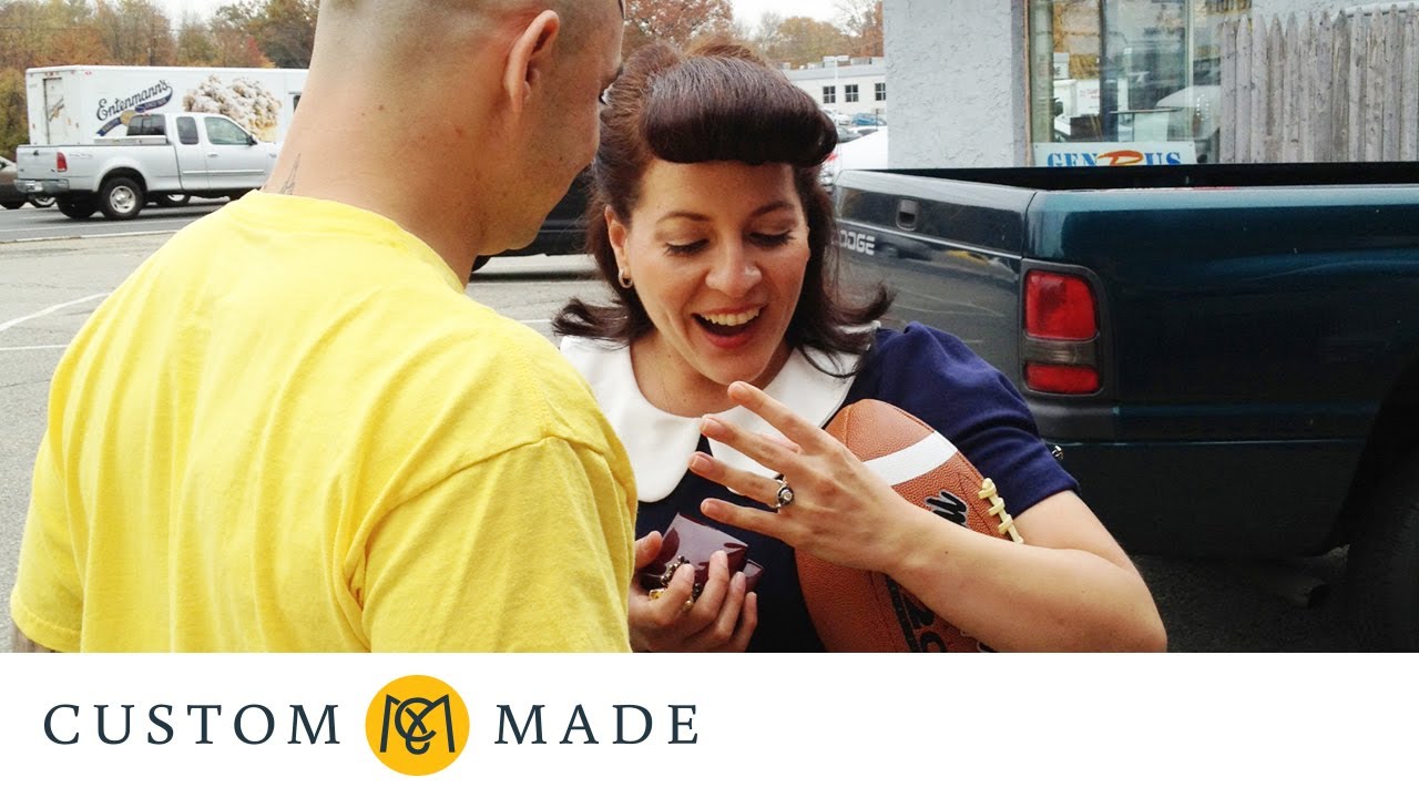 R2D2 Engagement Ring - A Wedding Proposal Made Possible by CustomMade and Paul Michael Designs