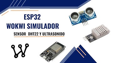USANDO SIMULADOR ESP32 WOKWI CON LOS SENSORES DHT22 Y  HC-SR04 + NODE-RED