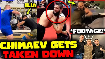 Ilia Topuria SPARRING with Ian Garry & Khamzat Chimaev GETS TAKEN DOWN In Training! JDM