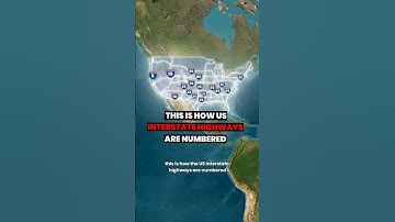 How U.S interstate highways are numbered #usa #highway #interstate