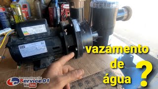 Bomba de piscina nautilus com vazamento de água  #piscina #Bomba #Nautilus