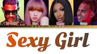 DJ Snake, Ozuna, LISA, Megan "Sexy Girl" Color Coded English Lyrics Video