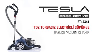 Yeni Arnica Tesla Ergo Active Toz Torbasız Elektrik Süpürgesi Mavi