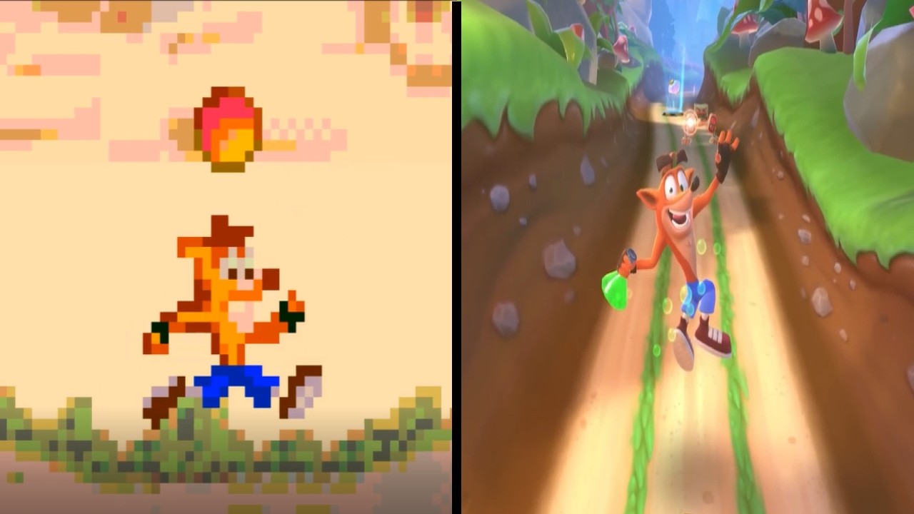 Crash Bandicoot Mobile Games Evolution