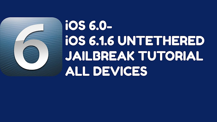 Hướng dẫn jailbreak ios 6.1.6 cho iphone 3gs