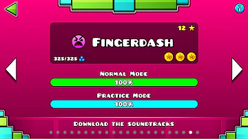 Geometry Dash – “Fingerdash” 100% Complete [All Coins] | GuitarHeroStyles