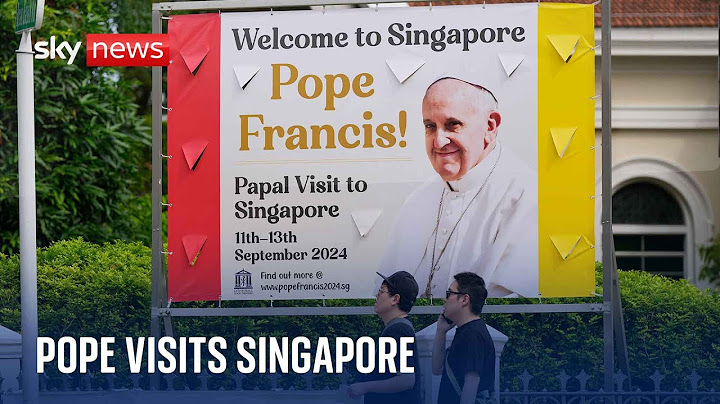 Watch live: Pope Francis arrives in Singapore and is greeted with welcome ceremony