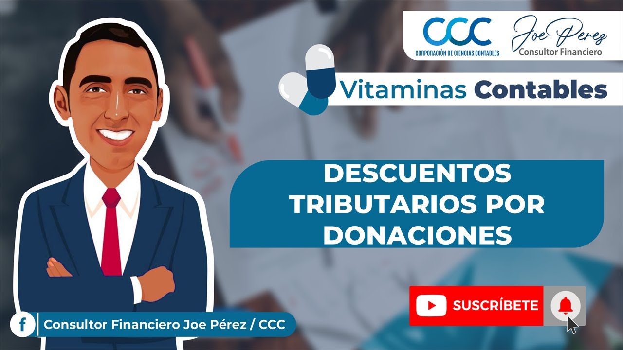 VITAMINA CONTABLE - DESCUENTOS TRIBUTARIOS POR DONACIONES - YouTube