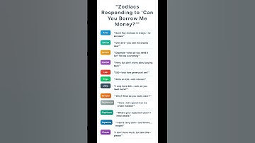 Zodiac Signs Asked to Borrow Money 💸💀 (Virgo Demanded an IOU With INTEREST?!)  #zodiac #shorts