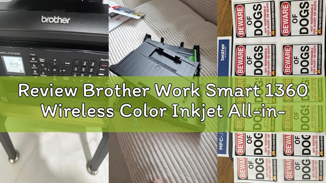 Review Brother Work Smart 1360 Wireless Color Inkjet All-in-One Printer with Automatic Duplex Printi