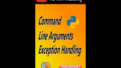 Command Line Arguments in Python programming language (sys module, sys.argv[] string list)