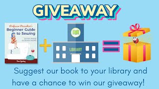 Suggest Our Book to Your Library - Get a Chance to Win - Giveaway
Suggest our book to your local library and get a chance to win our giveaway. Go to your librarys website and fill out the suggest a purchase form. Below is the most common information that the form will ask. You can copy and paste the information below to easily fill out the form. After you submit the form, go to our giveaway entry form and fill it out for your chance to win the giveaway.
Official Giveaway Rules:
https://www.professorpincushion.com/library-suggest-a-purchase-giveaway
Giveaway Entry Form:
https://forms.gle/9R5KB8iJ8dDnrexp6
Information about the book to copy and past into your libraries suggest a purchase form.
Title:
Professor Pincushions Beginner Guide to Sewing: Garment Making for Nervous Newbies
Author:
Tova Opatrny
Publisher:
C&T Publishing / Stash Books
Publication Date:
November 25, 2022
ISBN number, use ISBN-13 by default, or ISBN-10 if it specifically asks for it
ISBN-13 number:
978-1644032428
ISBN-10 number:
1644032422
Format:
Book or Paperback
#ad #giveaway #prize Suggest Our Book to Your Library - Get a Chance to Win - Giveaway