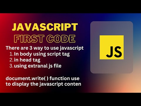 First JavaScript Code: Run in Head, Body, and External JS File | Web Development Tutorial