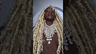My 1st time trying Blonde Locs by Kathy at !!! Style: Goddess Locs Hair: Deep wave Bulk Hair in