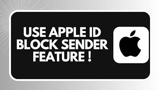 How to Use Apple ID Block Sender Feature ! screenshot 1